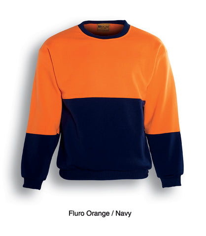 Unisex Adults Hi-Vis Sloppy Joe in Orange/Navy