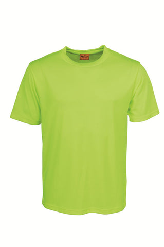 Unisex Adults Breezway Plain Round Neck Tee Shirt in Yellow