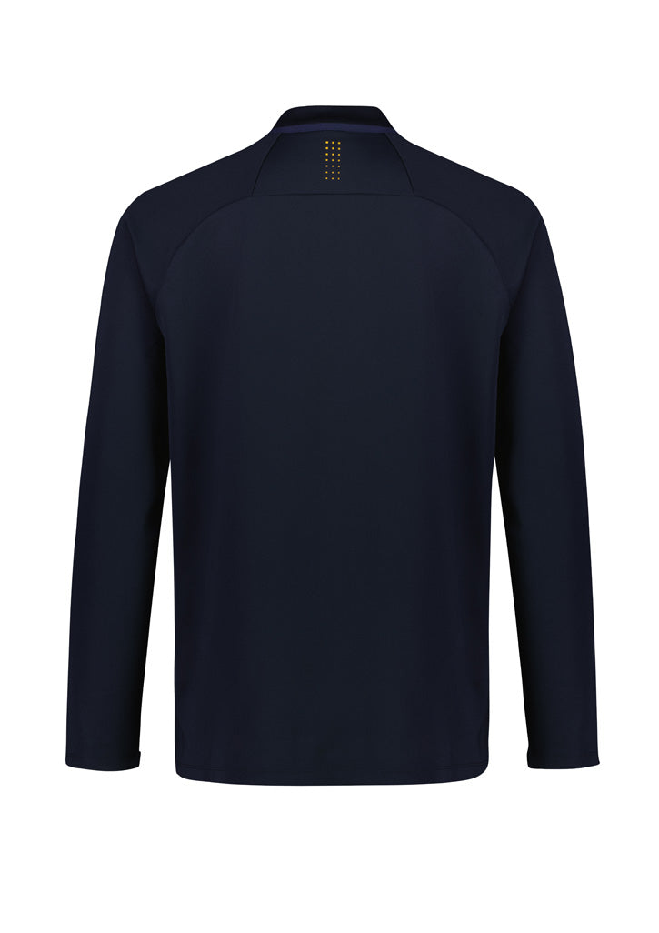 Balance Unisex Mid Layer Top Navy/Gold back view