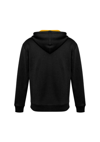 Renegade Unisex Hoodie Black/Gold/Silver back view