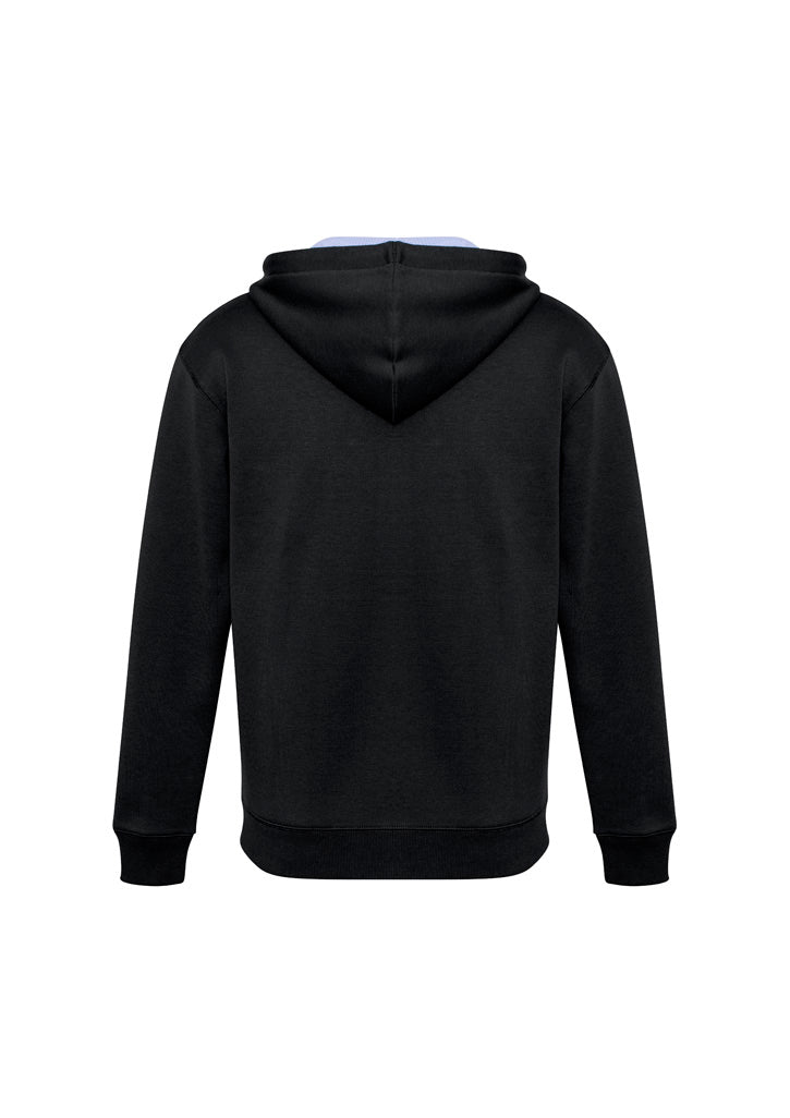 Renegade Unisex Hoodie Black/White/Silver back view