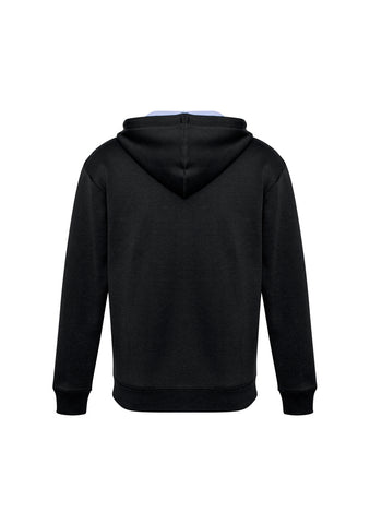 Renegade Unisex Hoodie Black/White/Silver back view