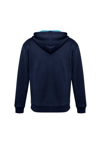 Renegade Unisex Hoodie Navy/Sky/Silver back view