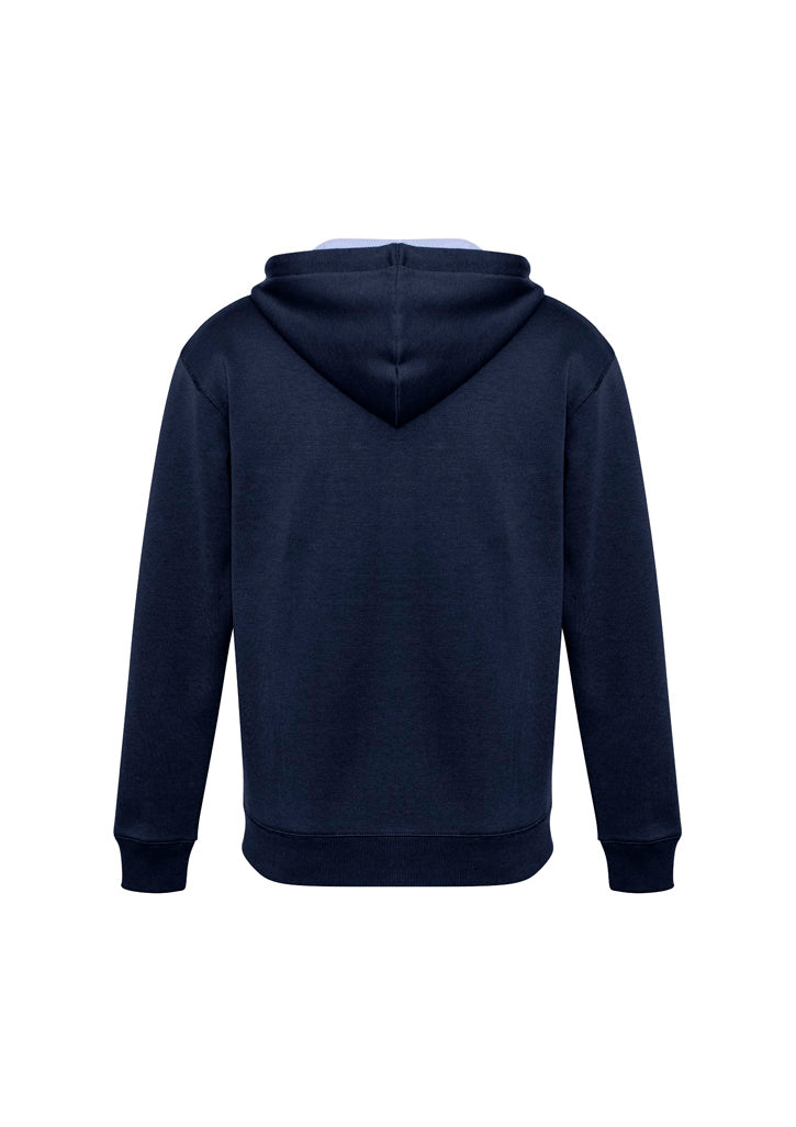 Renegade Unisex Hoodie Navy/White/Silver back view
