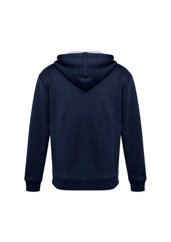 Renegade Unisex Hoodie Navy/White/Silver back view