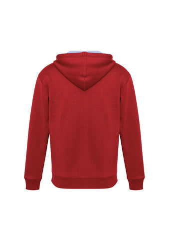 Renegade Unisex Hoodie Red/White/Silver back view
