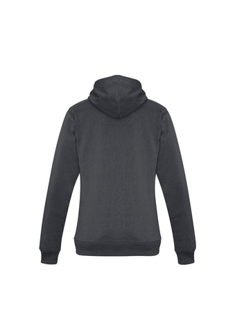Crew Womens Hoodie Charcoal back view