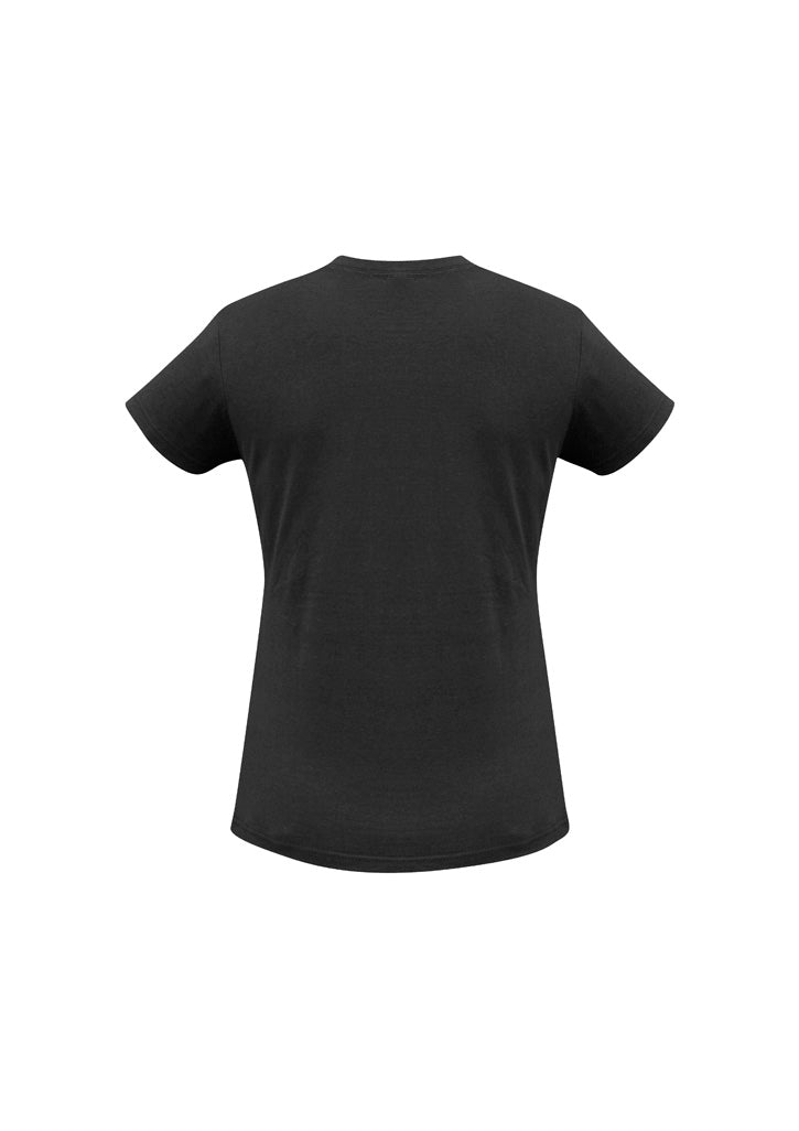 Ice Womens Short Sleeve Tee Black back view