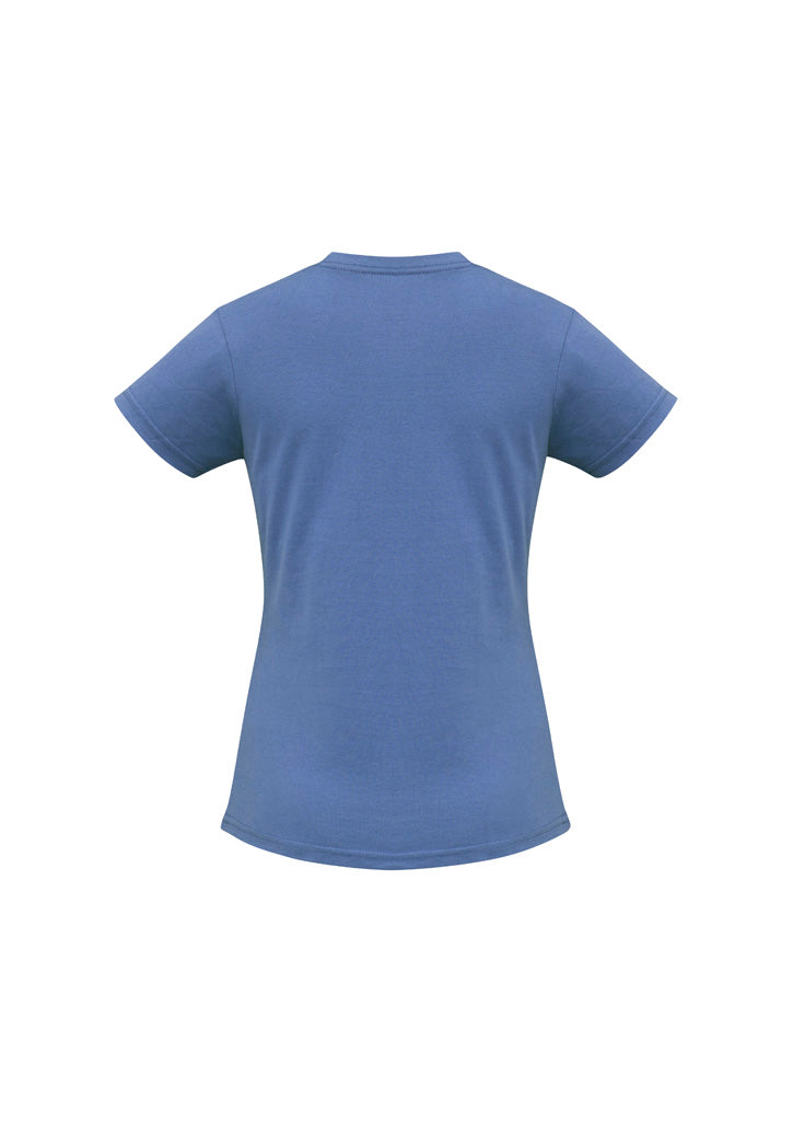 Ice Womens Short Sleeve Tee Denim back view