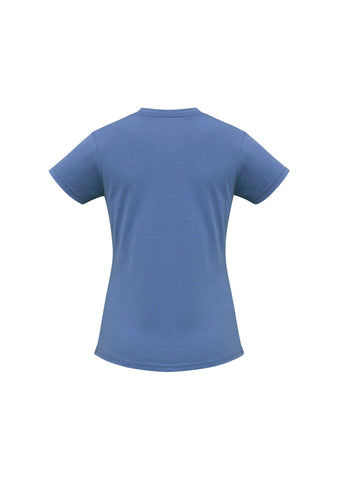 Ice Womens Short Sleeve Tee Denim back view
