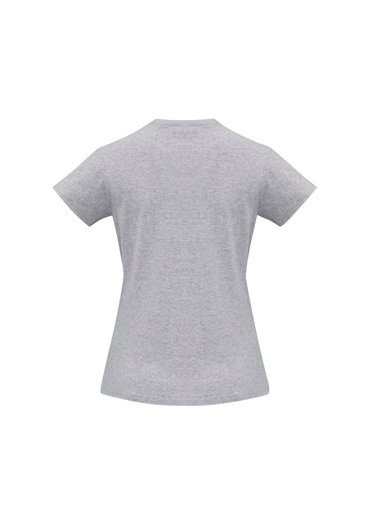 Ice Womens Short Sleeve Tee Grey Marle back view