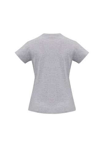 Ice Womens Short Sleeve Tee Grey Marle back view