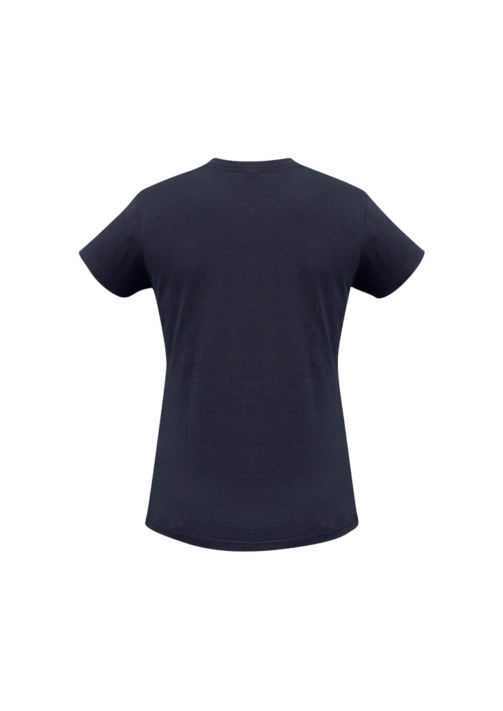 Ice Womens Short Sleeve Tee Navy back view