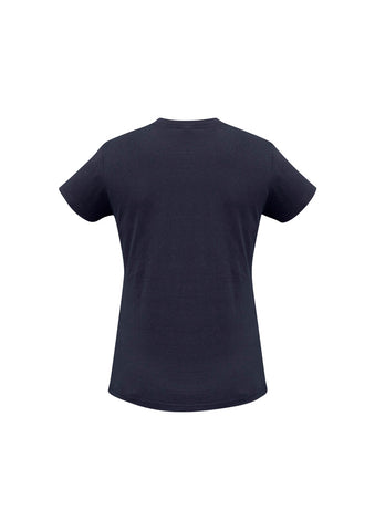 Ice Womens Short Sleeve Tee Navy back view