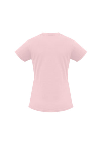 Ice Womens Short Sleeve Tee Pink back view