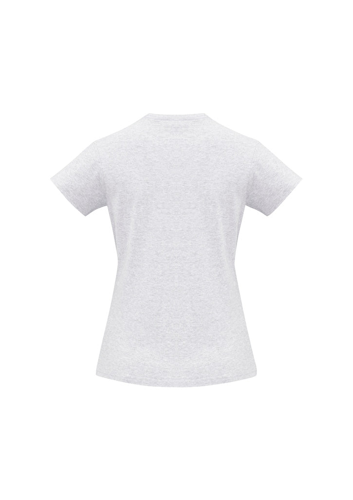 Ice Womens Short Sleeve Tee Snow Marle back view