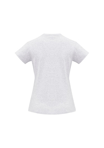 Ice Womens Short Sleeve Tee Snow Marle back view
