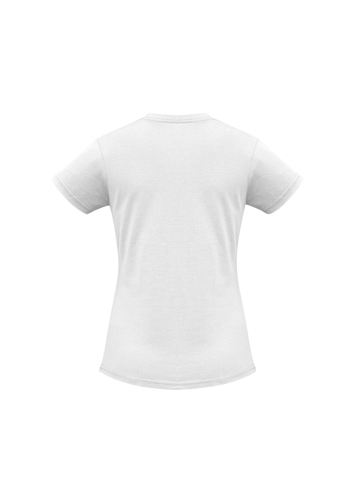 Ice Womens Short Sleeve Tee White back view