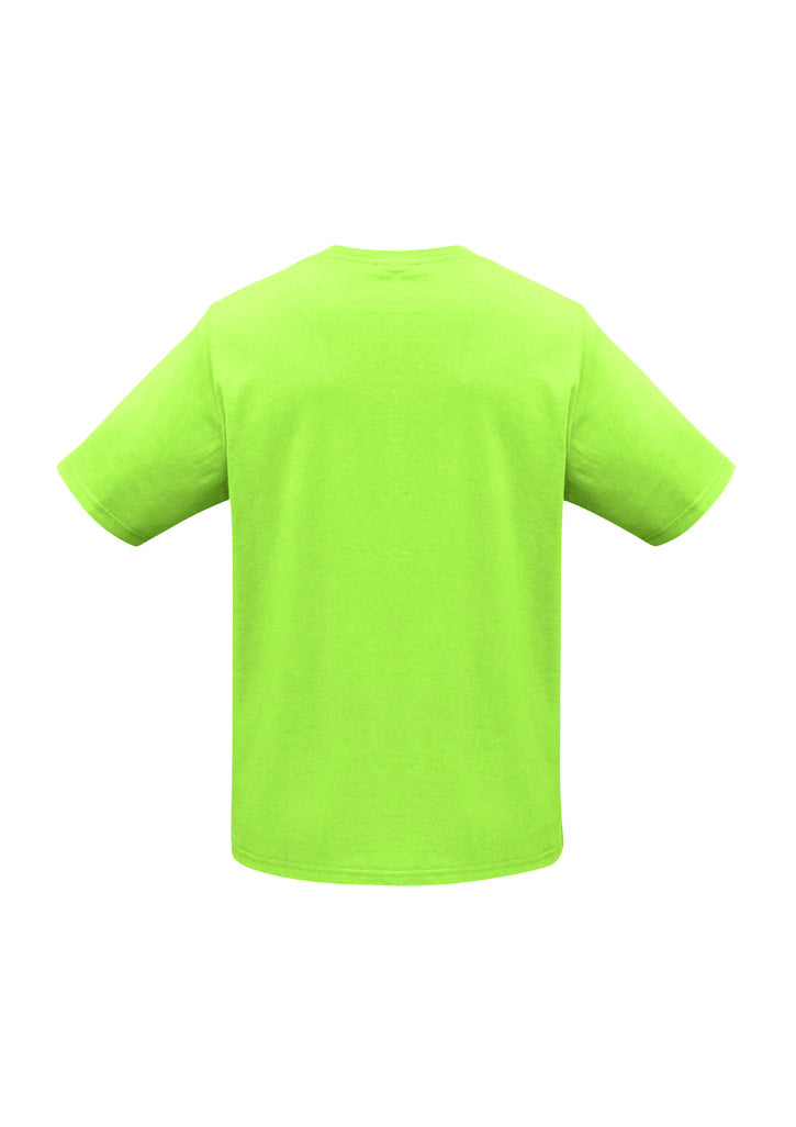 Ice Kids Short Sleeve Tee Fluoro Yellow/Lime back view