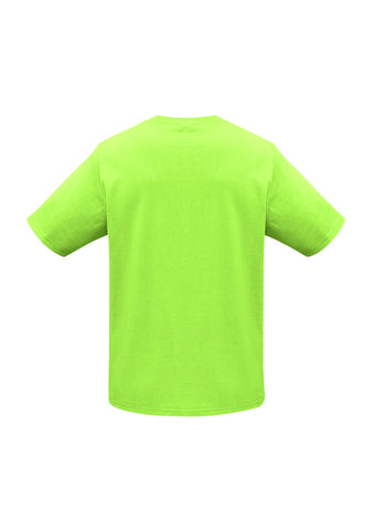 Ice Kids Short Sleeve Tee Fluoro Yellow/Lime back view