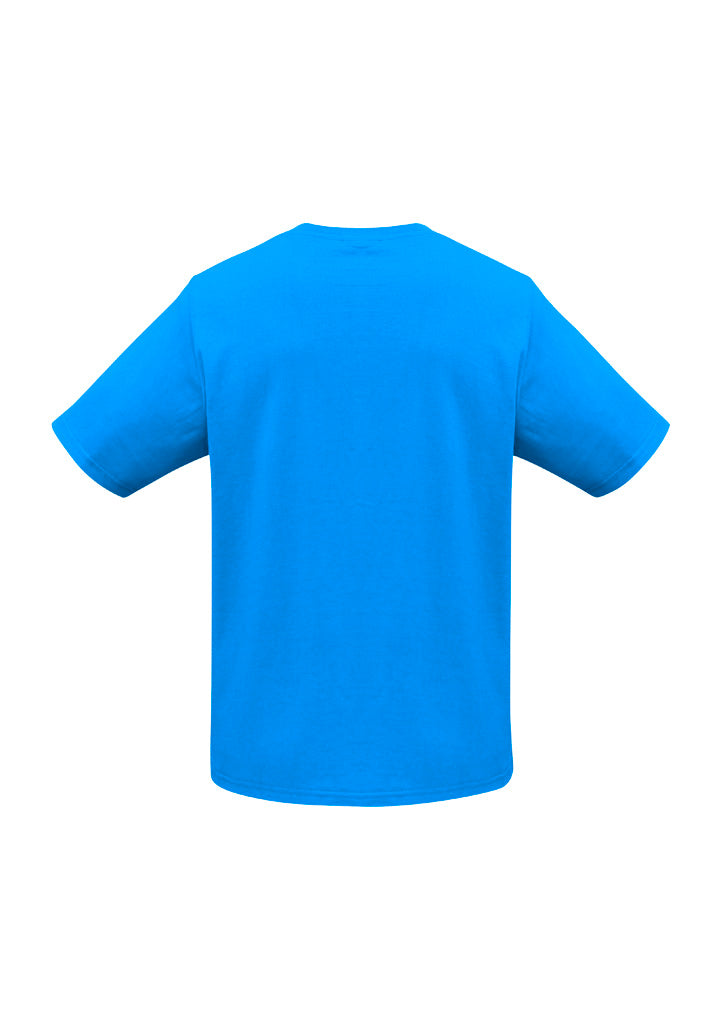 Ice Kids Short Sleeve Tee Neon Cyan back view