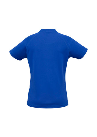 Sprint Womens Short Sleeve Tee Royal back view