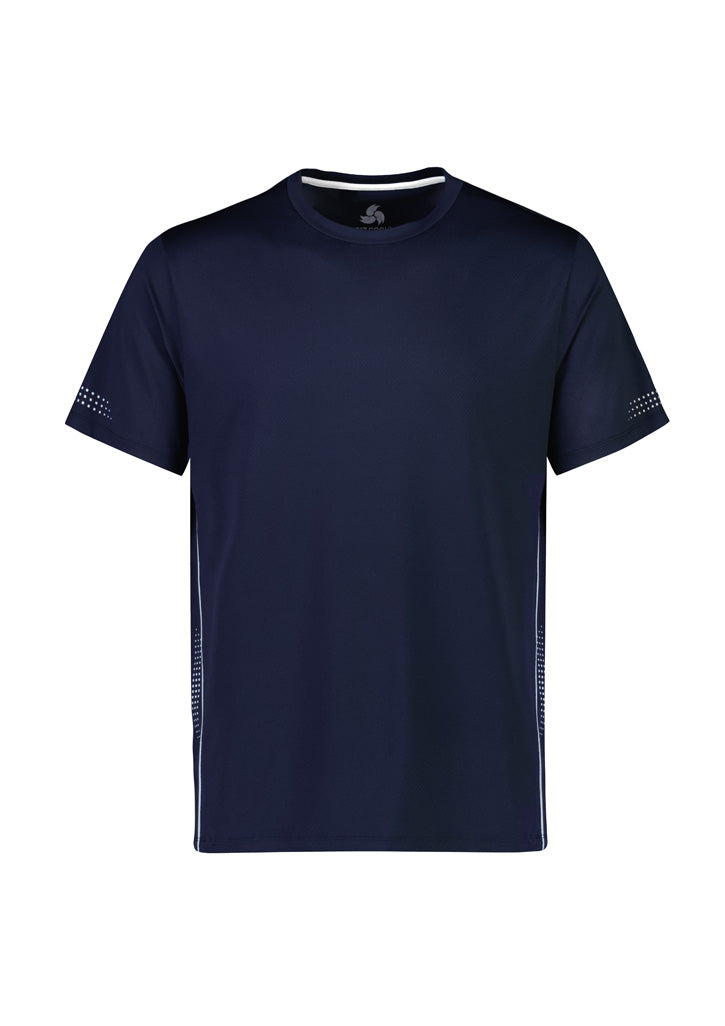 Balance Mens Short Sleeve Tee Navy/White front view