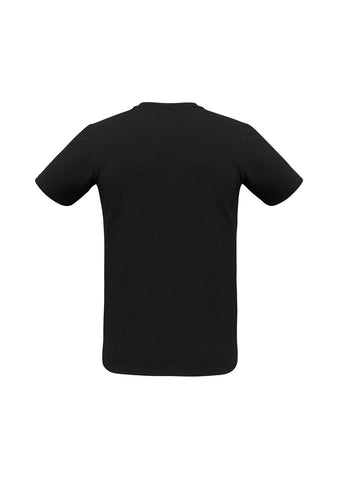 Viva Mens Short Sleeve Tee Black back view