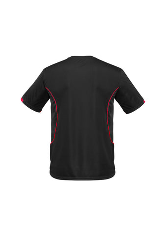Razor Mens Short Sleeve Tee Black/Red back view