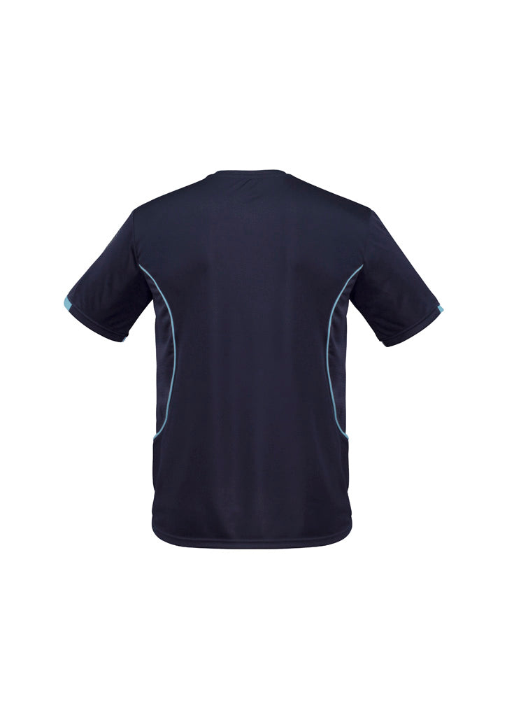 Razor Mens Short Sleeve Tee Navy/Sky back view
