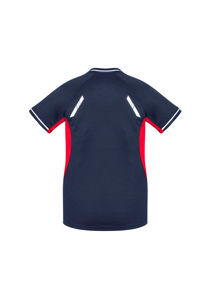 Renegade Womens Short Sleeve Tee Navy/Red/Silver back view