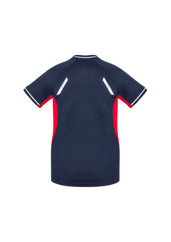 Renegade Womens Short Sleeve Tee Navy/Red/Silver back view