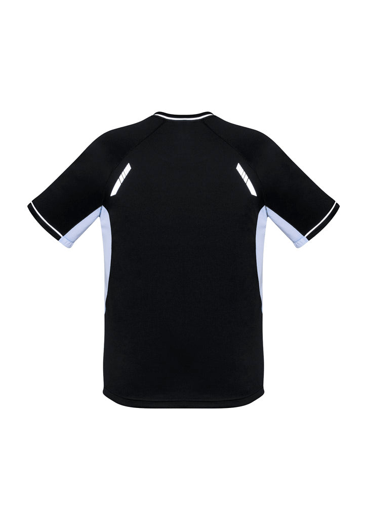 Renegade Mens Short Sleeve Tee Black/White/Silver back view