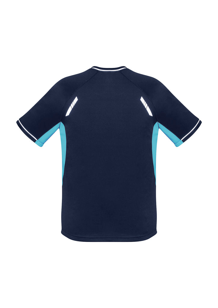 Renegade Mens Short Sleeve Tee Navy/Sky/Silver back view