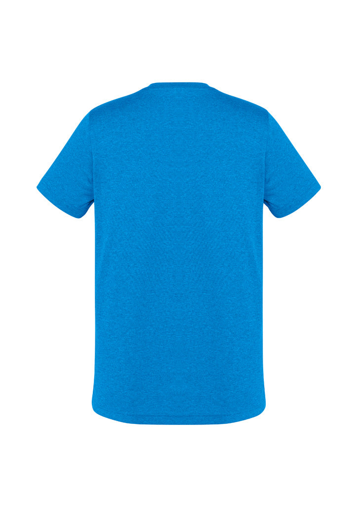 Aero Mens Short Sleeve Tee Cyan back view