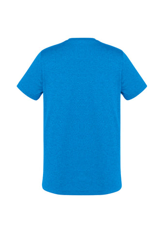 Aero Mens Short Sleeve Tee Cyan back view