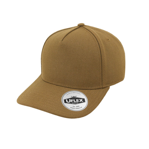 U24500HP UFlex High Profile 5 Panel Snap Back - Wheat