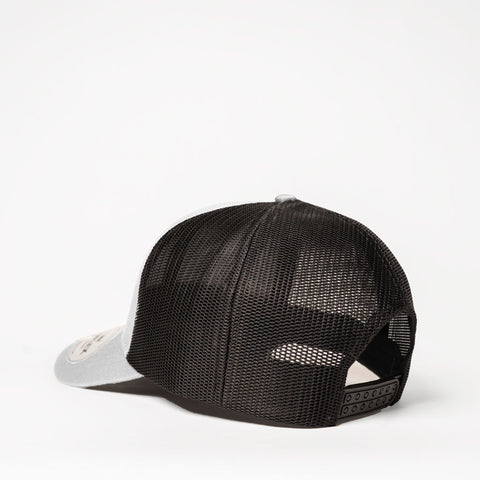 UC25600 UFlex Classic Ultra-lite 6 Panel Trucker Cap - White / Black Mesh
