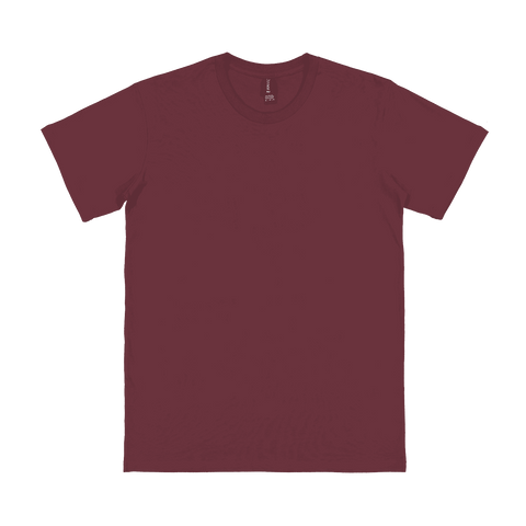 UC-T180 (790) Urban Collab Adult Set Tee- Clearance - Maroon