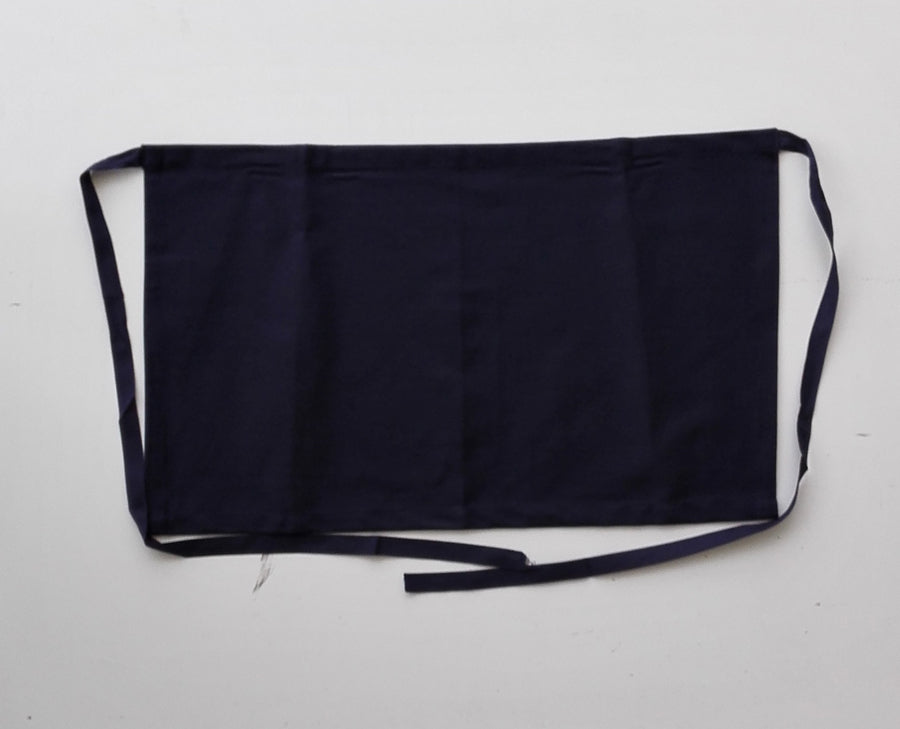 Cotton Drill Quarter Apron - No Pocket in Navy