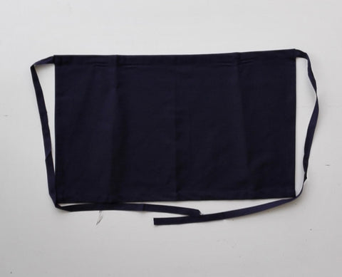Cotton Drill Quarter Apron - No Pocket in Navy