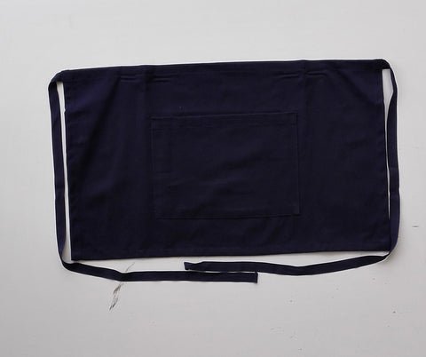 Cotton Drill Quarter Apron-With Pocket in Navy