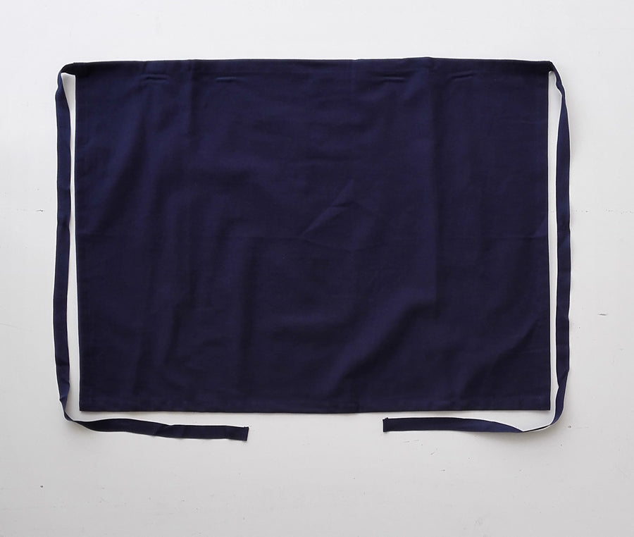 Cotton Drill Three Quarter Apron-No Pocket in Navy