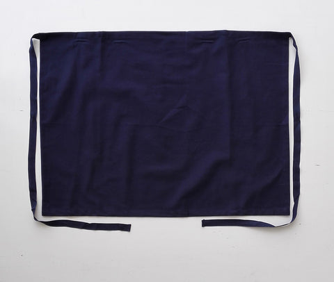 Cotton Drill Three Quarter Apron-No Pocket in Navy