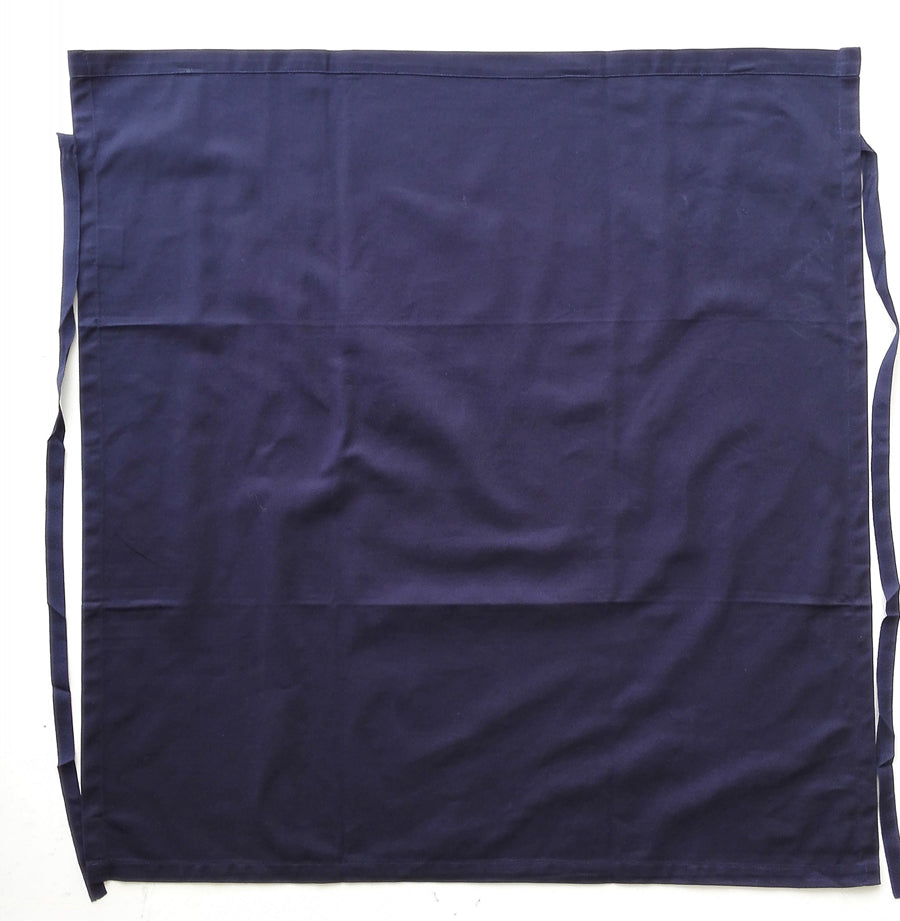 Cotton Drill Continental Apron - No Pocket in Navy
