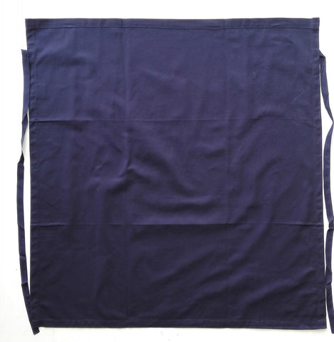 Cotton Drill Continental Apron - No Pocket in Navy