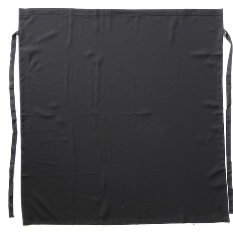 Polyester Drill Continental Apron-No Pocket in Black