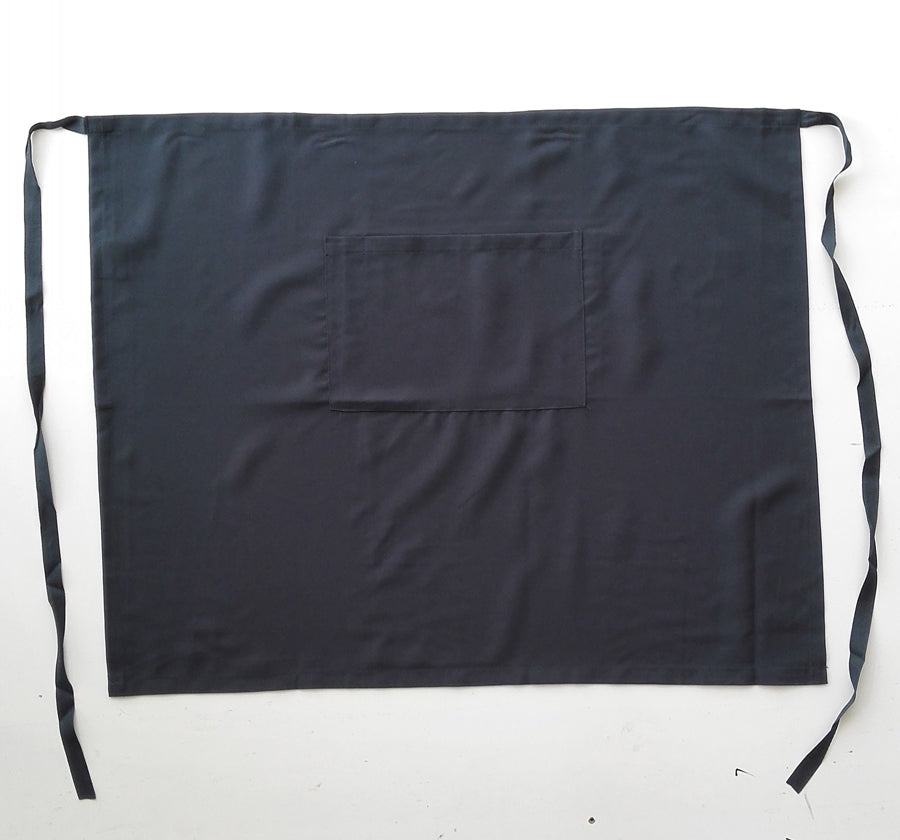 Polyester Drill Half Apron - With Pocket in Bottle Green