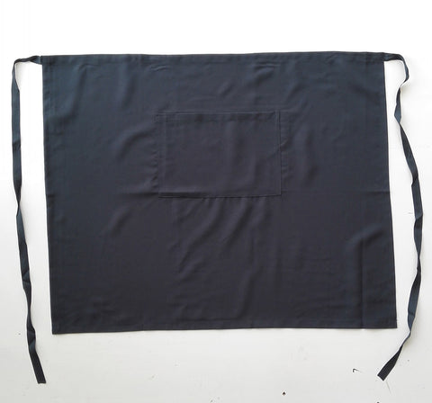 Polyester Drill Half Apron - With Pocket in Bottle Green