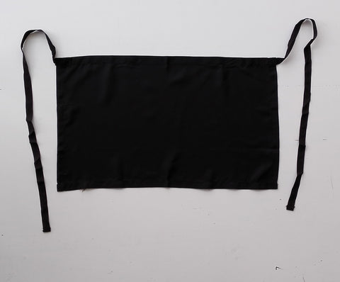 Polyester Drill Quarter Apron - No Pocket in Black